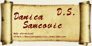 Danica Samčović vizit kartica